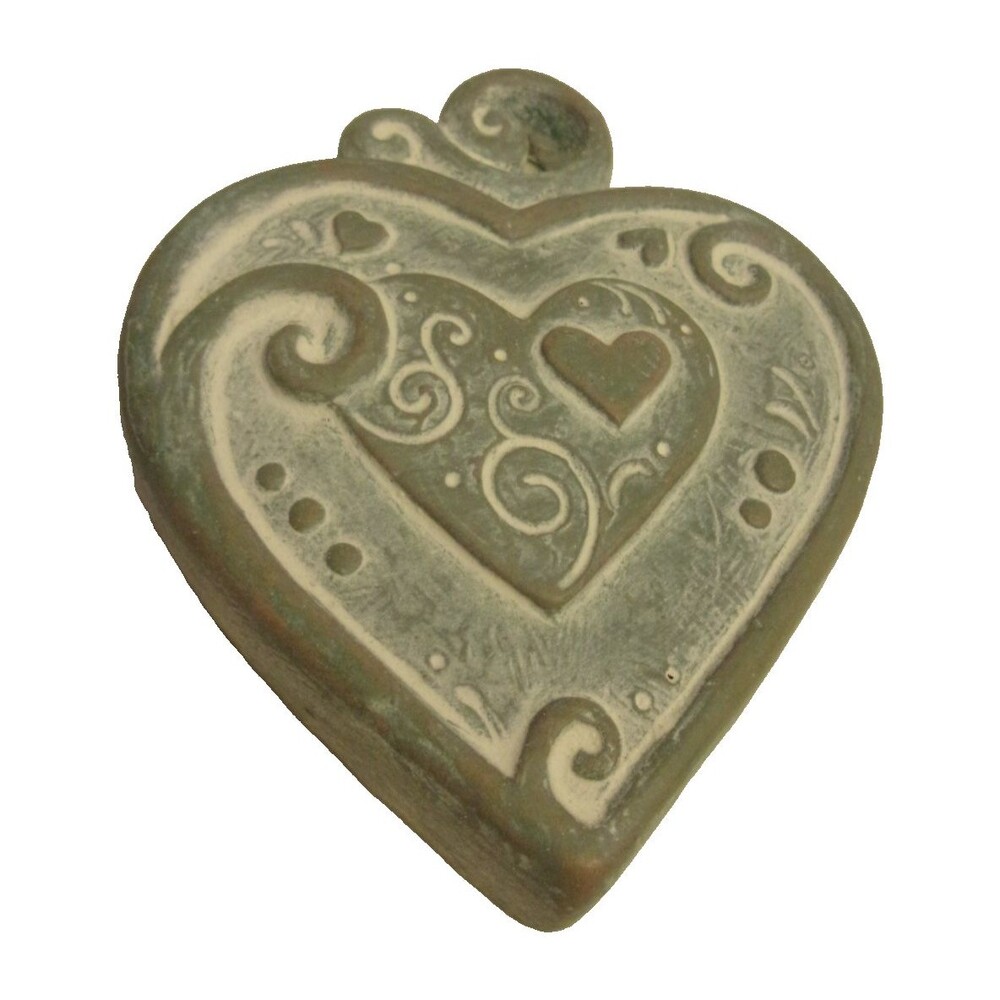 Isabel Bloom Garden Heart Stone Heart Inside Outside 2011 Signed